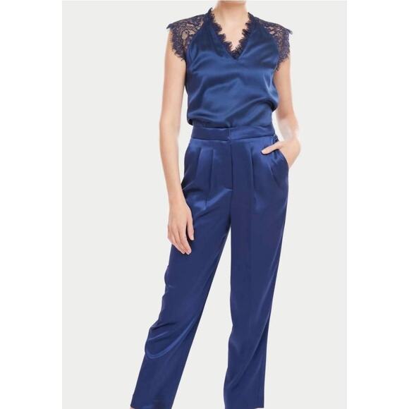 NEW NWT Generation Love Portia Satin Pleated Pants size Small - Picture 4 of 9